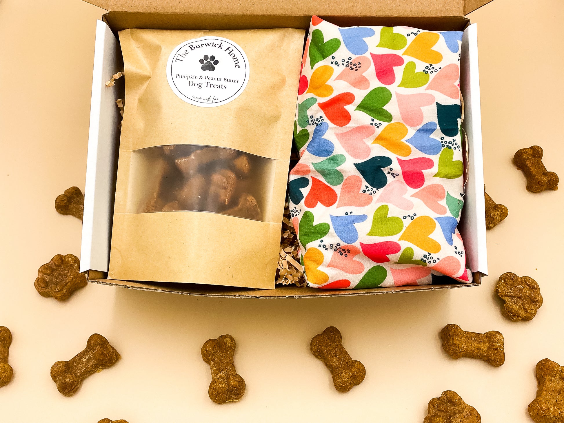 Pup Package: Hearts Bandana Edition