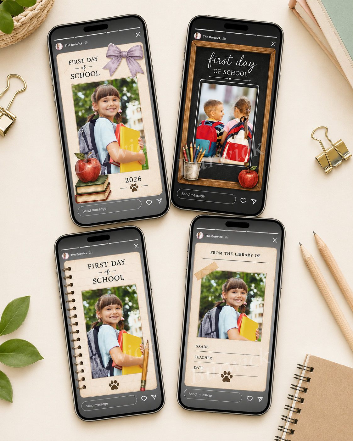 Back To School Digital Sticker Pack